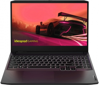 Ноутбук Lenovo IdeaPad Gaming 3 15ACH6 (1920x1080, AMD Ryzen 5 3.3 ГГц, RAM 8 ГБ, SSD 512 ГБ, GeForce RTX 3050 Ti, Dos (82K200LRRK)