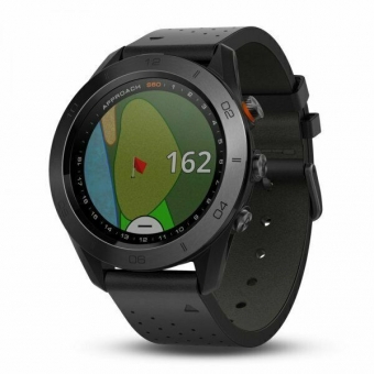 Часы Garmin Approach S62, умные, нержавеющая сталь, Bluetooth, чёрный, MIP-дисплей